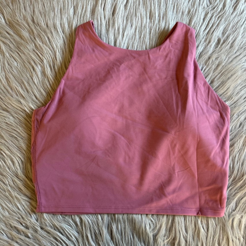 Avia Wirefree Crop Sports Bra Women Size Medium (D-DD) Pink Moisture Wicking NEW